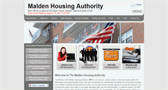 Desktop Screenshot of maldenhousing.org